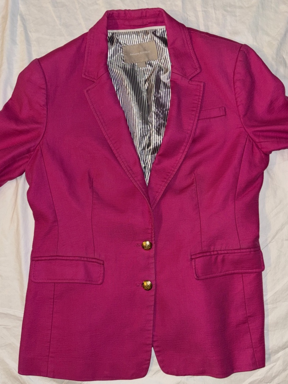 Banana Republic Vibrant Pink Structured Blazer - Large/W12